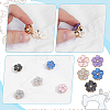 Flower Alloy Enamel Cufflinks BUTT-NB0002-21-3