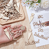1 Set Unfinished Wood Confetti Table Decoration WOOD-SP0001-99-3
