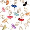 12Pcs 12 Colors Alloy Big Pendants FIND-FS0003-43-3