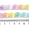 Macaron Color Natural Selenite Beads Strands G-B102-A01-02-4