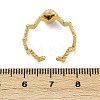 316 Stainless Steel with Natural Mixed Gemstone Cuff Rings RJEW-Z098-01G-03-5