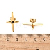 Cross 304 Stainless Steel Stud Earrings EJEW-F361-07G-3