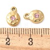 304 Stainless Steel with Rhinestone Charms STAS-Q345-17G-02-3