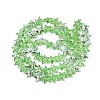 Electroplate Transparent Glass Beads Strands EGLA-Q136-01A-09-2