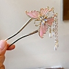 Butterfly Alloy Enamel Hair Forks PW-WGDE64A-01-1