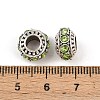 Alloy Rhinestone European Beads MPDL-R036-01F-3