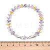 Platinum Tone Brass Micro Pave Cubic Zirconia Tennis Bracelets BJEW-B160-13P-6