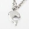 Mixed Shape Stainless Steel Pendant Anklets AJEW-AN00104-4