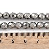 Electroplated Synthetic Non-magnetic Hematite Beads Strands G-H072-J01-01-4