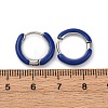 Two Tone 304 Stainless Steel Chunky Huggie Hoop Earrings with Enamel for Women EJEW-C043-11-12P-3