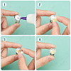 DIY Blank Half Round Dome Finger Ring Making Kit DIY-SC0021-15-4
