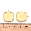 304 Stainless Steel Pendant Cabochon Settings STAS-T067-14G-3