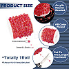 Acrylic Round Beaded Link Chains DIY-MB0007-001B-5