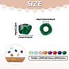  90pcs 6 colors Transparent Resin Beads RESI-TA0001-58-3