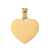 Valentine's Day 304 Stainless Steel Pendants SA-E001-12G-1