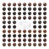 100Pcs 8mm Natural Polychrome Jasper/Picasso Stone/Picasso Jasper Beads DIY-LS0002-29-2