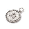 Brass Micro Pave Cubic Zirconia Pendants KK-U033-20P-2