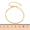 304 Stainless Steel Ball & Snake Chain Double Layered Bracelets for Women BJEW-F537-02G-4