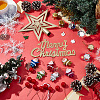 7 Styles Merry Christmas Plastic Pendants Decoration Set HJEW-BC0001-45-3
