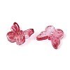 Transparent Spray Painted Glass Charms X-GLAA-T016-22F-2