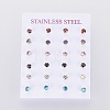 304 Stainless Steel Stud Earrings EJEW-I229-02G-B-2