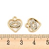 UV Plating Alloy Rhinestone Pendants PALLOY-D026-07G-3