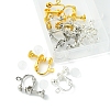 12Pcs 3 ColorS Brass Screw On Clip-on Earring Findings KK-FS0001-32-3