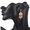 3 Pairs Handmade Glass Seed Beads Dangle Stud Earrings EJEW-MZ00708-01-4
