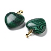 Synthetic Malachite Pendants G-G956-B14-G-2