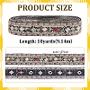 Ethnic Style Polyester Ribbon OCOR-WH0003-083B-2