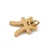 304 Stainless Steel Charms STAS-R001-04G-12-2