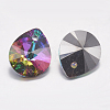 Faceted K9 Glass Rhinestone Charms RGLA-F053-B-001VO-2