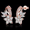 Trendy Brass Cubic Zirconia Ear Stud EJEW-BB29752-B-7