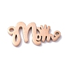 Mother's Day 304 Stainless Steel Pendants STAS-C035-01RG-1