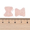 Frosted Transparent Acrylic Beads OACR-P029-20B-02-4