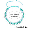 Imitation Pearl Round Beads Braided Bead Bracelets OE8448-2-5