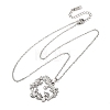 304 Stainless Steel Pendant Cable Chain Necklaces for Men Women NJEW-K308-03F-P-4