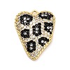 Brass Micro Pave Cubic Zirconia Pendants KK-L229-070G-1