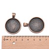 Tibetan Style Alloy Pendant Cabochon Settings LS-TIBE-R295-055R-FF-3
