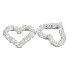 Handmade Polymer Clay Rhinestone Linking Rings CLAY-H009-04A-2