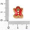 Christams Brass Enamel European Beads KK-F922-03C-G-3
