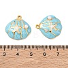 304 Stainless Steel Enamel Pendants STAS-Q119-27G-01-3
