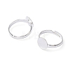 Brass Pad Ring Base Findings X-EC022-S-1