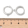 Brass Hoop Earrings Finding X-KK-H455-62P-3