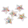 Quicksand Sequin PVC Plastic Cabochons PVC-L003-01A-1