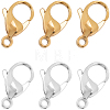 12Pcs 2 Colors 316 Stainless Steel Lobster Claw Clasps STAS-BBC0007-37-1