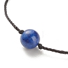 7Pcs 7 Style Natural & Synthetic Mixed Stone Round Beads Cord Bracelets Set BJEW-JB08015-5