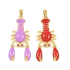 Brass Enamel Pendants KK-I477-05G-02-2