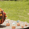 5 Sets 5 Style Round Iridescent Glass Dome Cover AJEW-DR0001-08-7