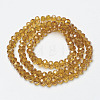 Electroplate Transparent Glass Beads Strands EGLA-A034-T2mm-H20-2